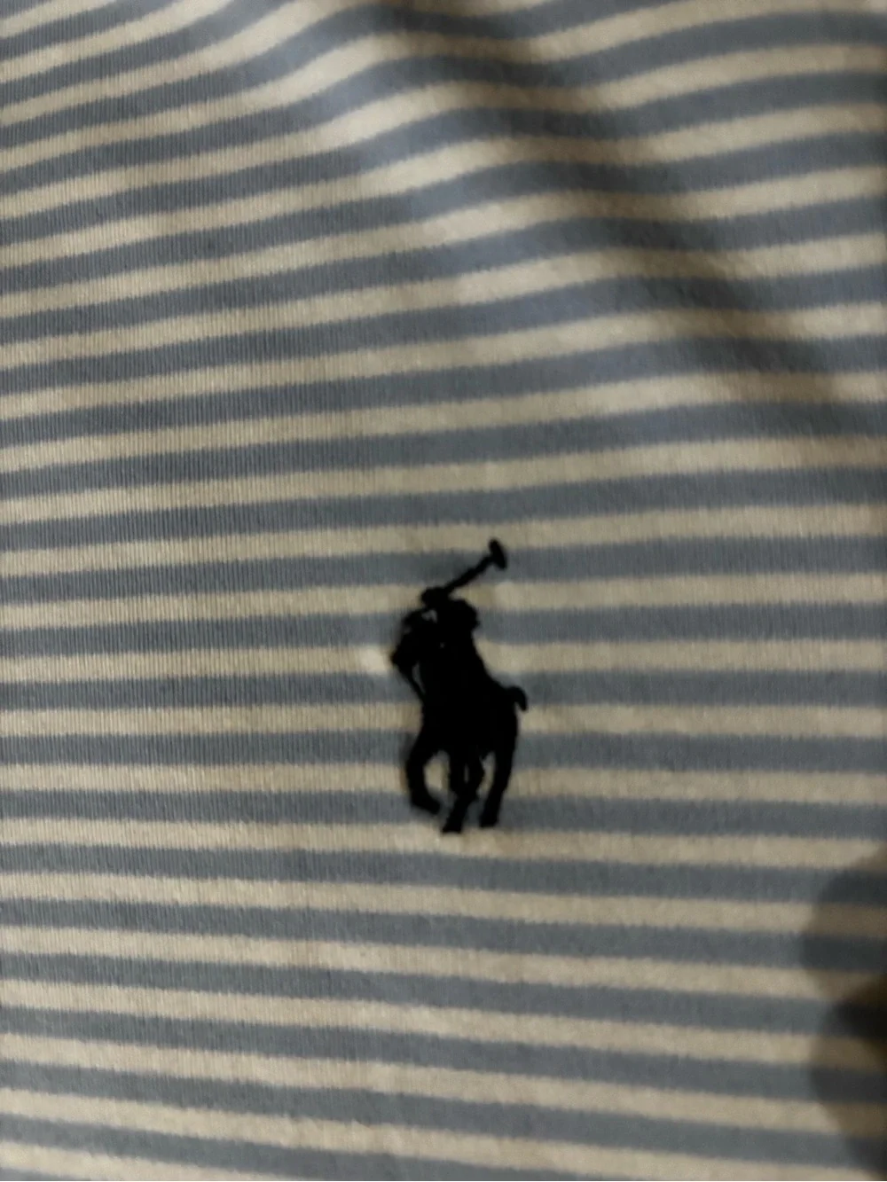 Polo by Ralph Lauren Short Sleeve Striped Polo Shirt - White/Light Blue
